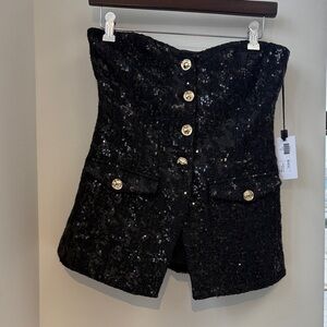 Astr - Milani Sequin Strapless Top